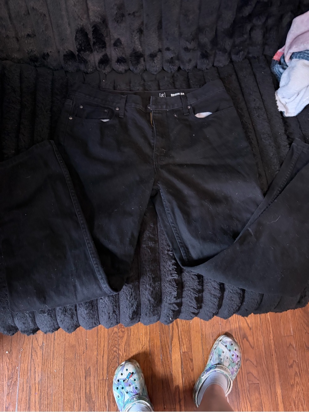 George Black Men's Straight Jeans
